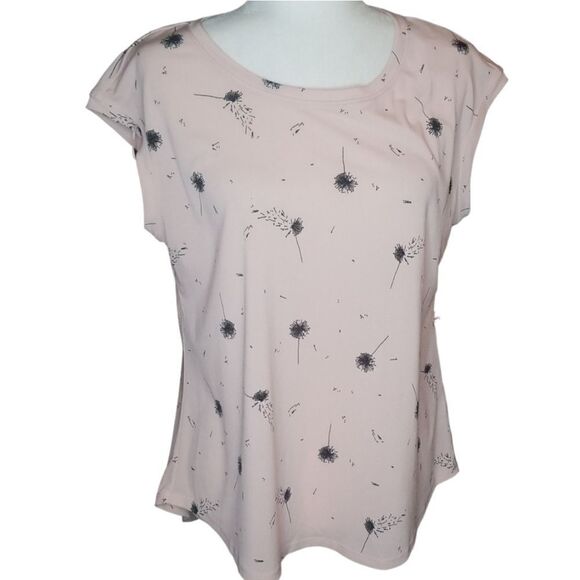Elle Tee Crepe Knit Pink NWT SZ Med - Picture 1 of 8